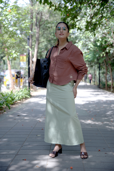 Green Oprah skirt