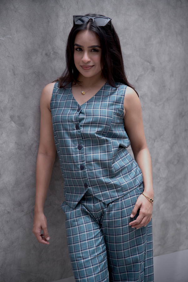 Old school checks co ord