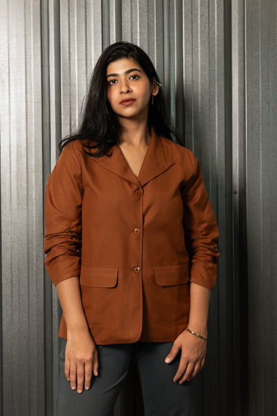Shirt Blazer (Tan)
