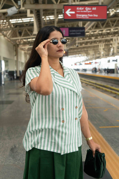 Matcha Stripe Shirt