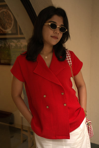 Red Waffle Shirt
