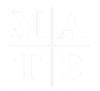 Mate logo with text in white on a transparent background