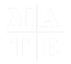 Mate logo with text in white on a transparent background